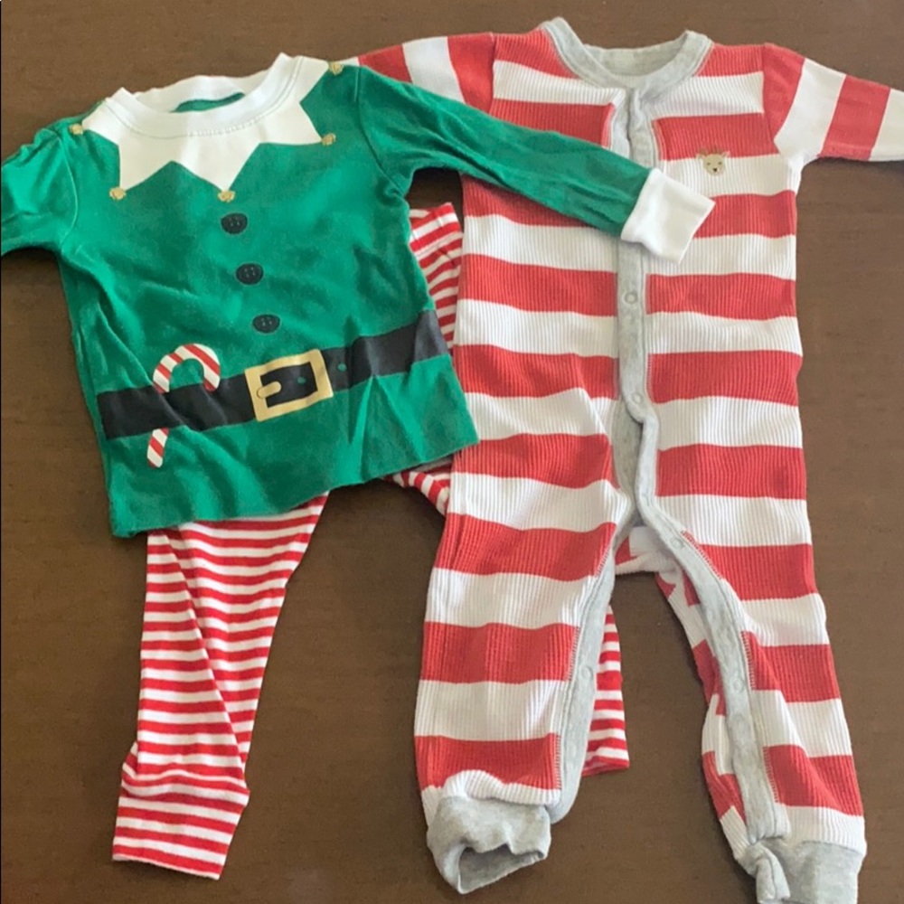 Carter’s 12 month pajamas Christmas